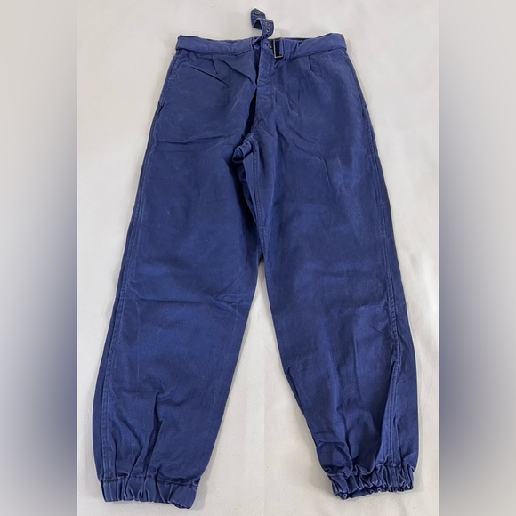 M.D.Plinc S.N.C. 1980'S Vintage Pants Joggers‎ 35” Waist Navy Blue